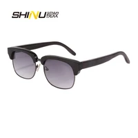 shinu wooden men sunglasses square shape eyeglasses ebony red sandal wood glasses resin lens cr39 uv400 protective glasses men
