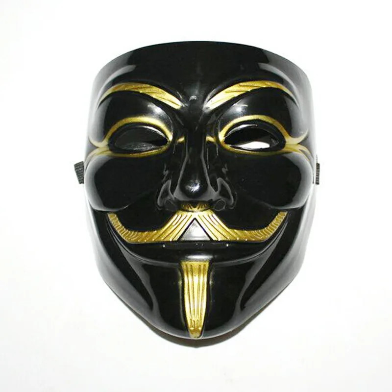 V для Vendetta Маска Guy Fawkes Anonymous Хэллоуин маскарадный костюм косплей Венецианская