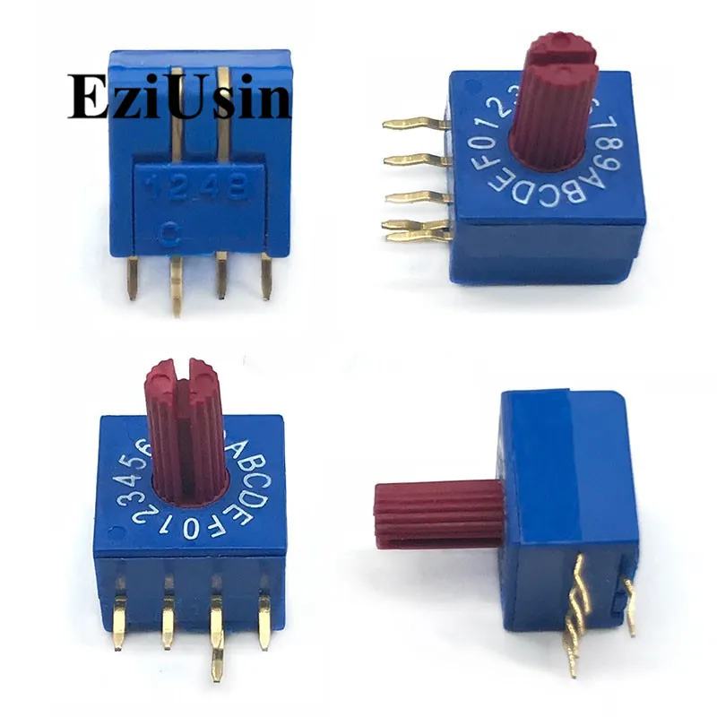 0 9 10 поворотное кодирование переключатель DIP 5 контактов 8421C 4:1 PCB Переключение 5p 7