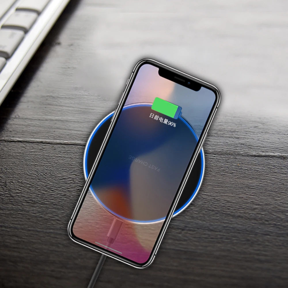 Беспроводное зарядное устройство Balaike 10 Вт Qi для iPhone X Xs MAX XR 8 plus быстрая зарядка