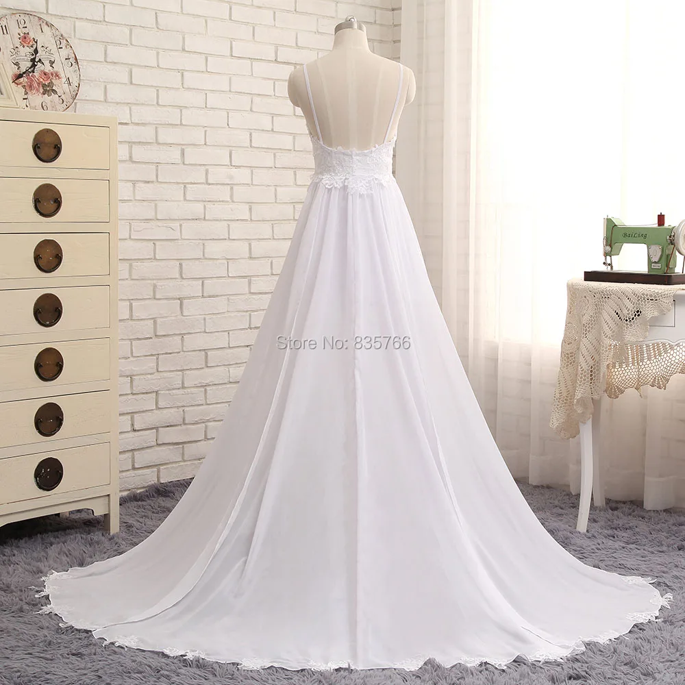 Реальное изображение 2019 robe de mariage пикантное пляжное свадебное платье на