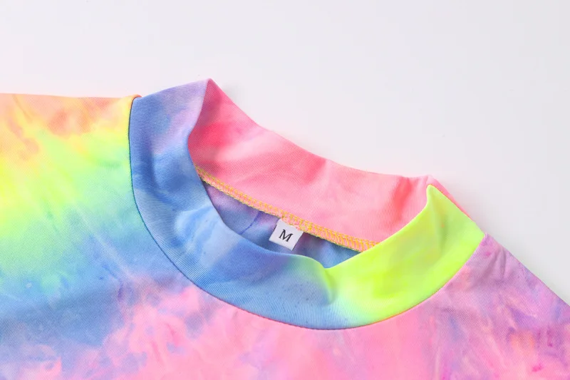 Боди с длинным рукавом и криптографическим принтом Tie Dye, повседневный комбинезон, женский комбинезон, осень, женские топы, облегающие модные Клубные боди