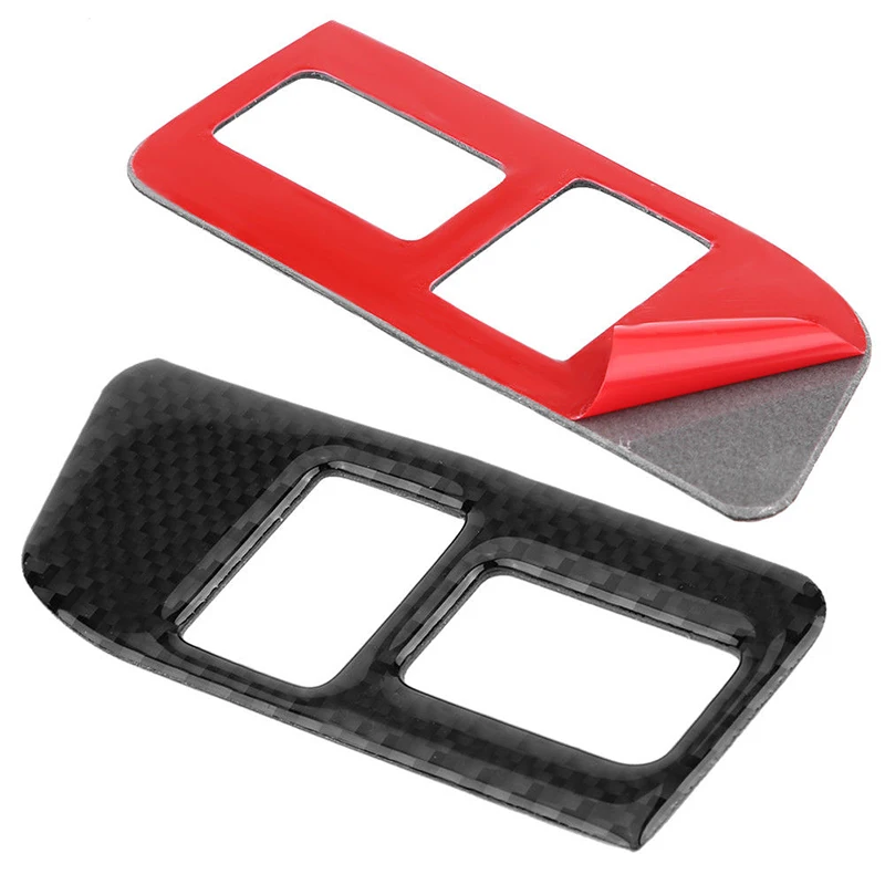 Черная рамка для кнопки переключения багажника декоративная из углеродного