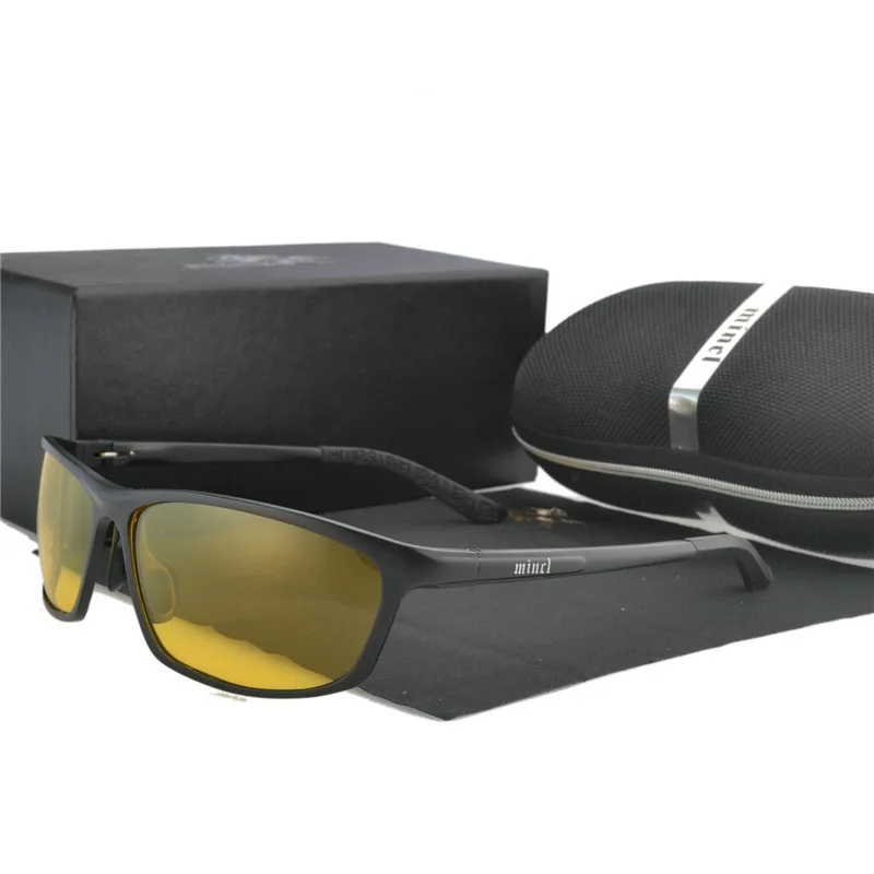Алюминий Магний поляризационные солнцезащитные очки для дня и ночи мужские