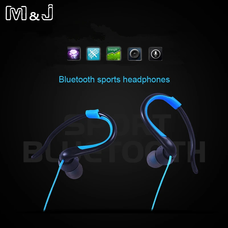 M &amp J Беспроводная Bluetooth 4 1 Гарнитура стерео спортивные наушники студийная музыка