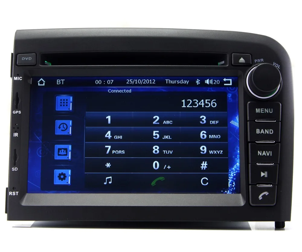 2-din в тире Автомобильный dvd-плеер для Volvo S80 1998-2006 с GPS навигацией Nav Радио Bluetooth USB SD