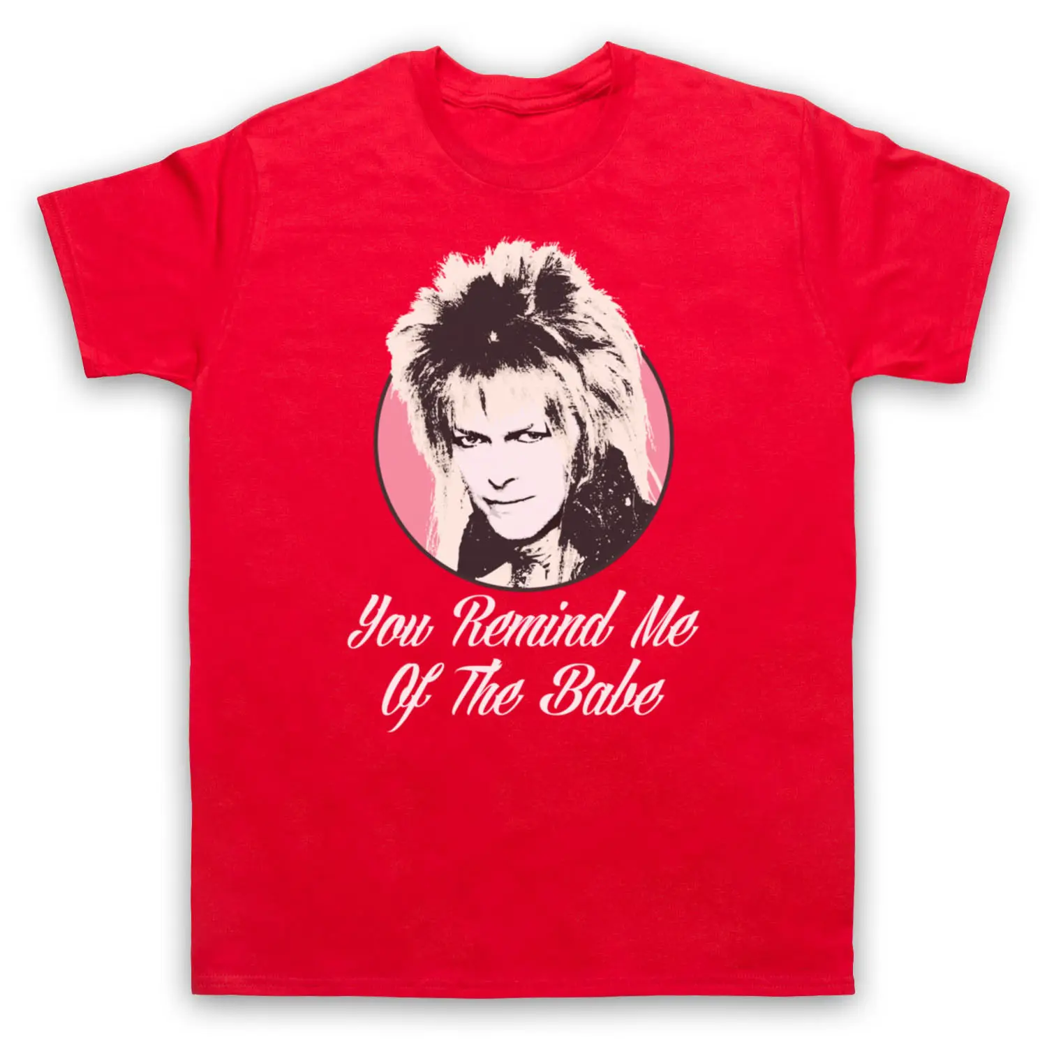 Гоблинский король неформальный лабиринт 80 BOWIE BABE футболка для взрослых и детей