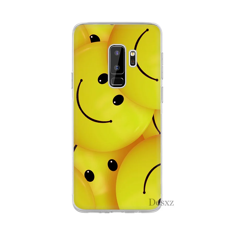 Чехол Desxz Smiley Face для Samsung S8 S9 S10E S10 Plus S3 S4 S5 S6 S7 Edge Note 8 9 M10 M20 M30|Чехлы-накладки| |