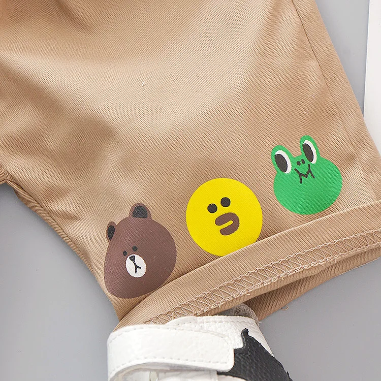 Футболка и шорты для мальчиков с мультяшным принтом |