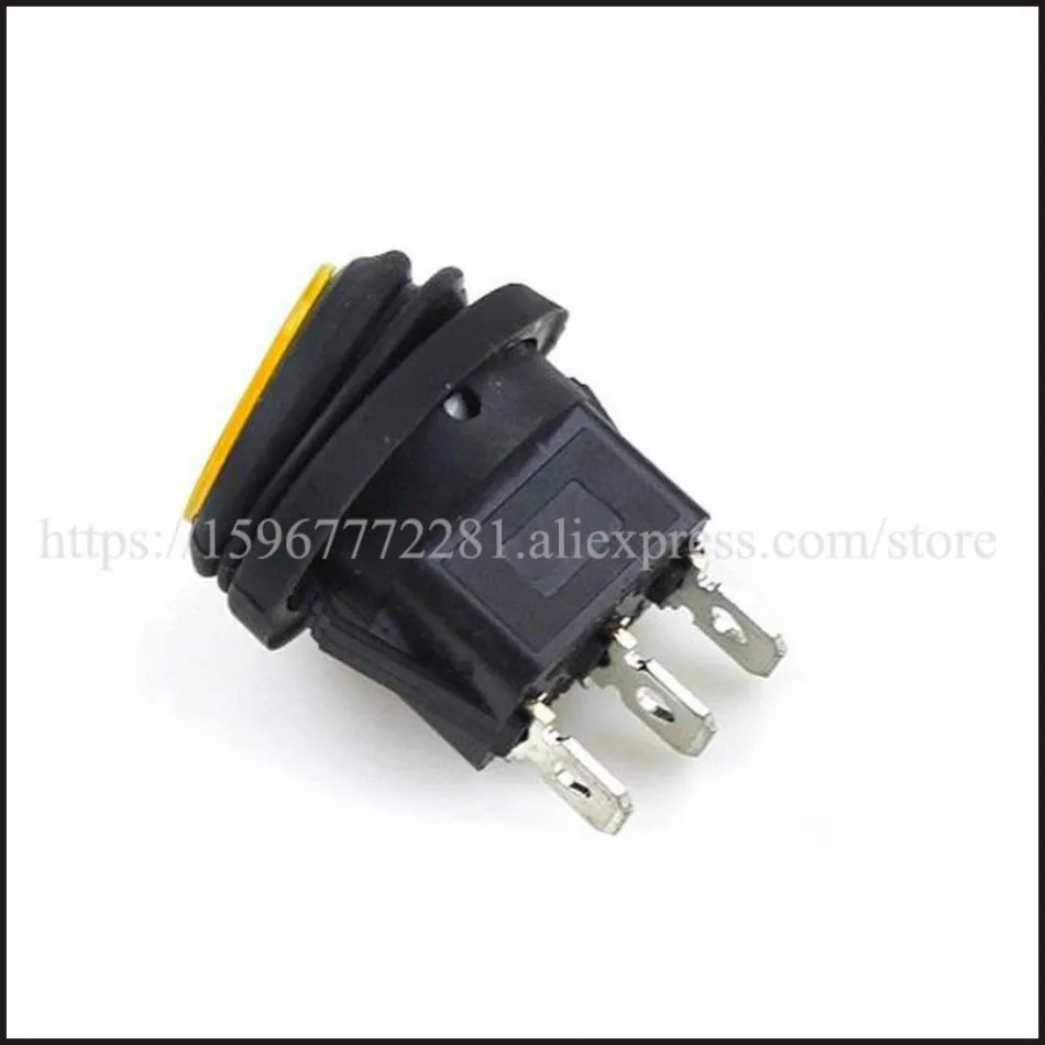 KCD1 5 101NW 3Pin ВКЛ ВЫКЛ светодиодный кулисный переключатель контактный материал