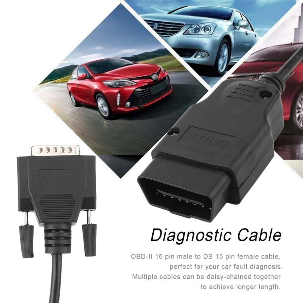 Новый автомобильный диагностический адаптер OBD II 16 контактный штыревой разъем