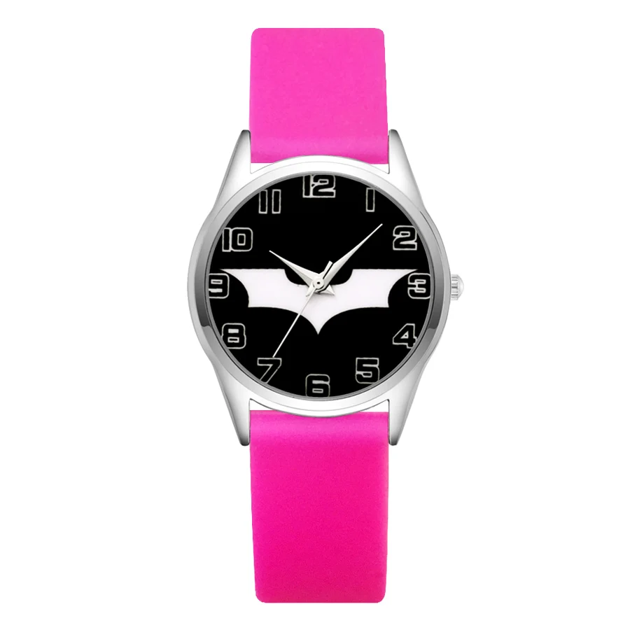 Cartoon bat style Children's Watches Women's Students girls Boys Quartz Soft Silicone strap Wrist Watch JC12 | Наручные часы