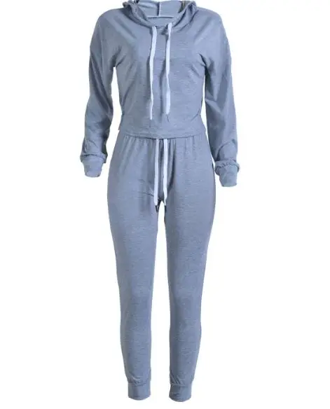 Starlist Женская Повседневная drawsting хлопка с длинным рукавом костюмы Короткие топы