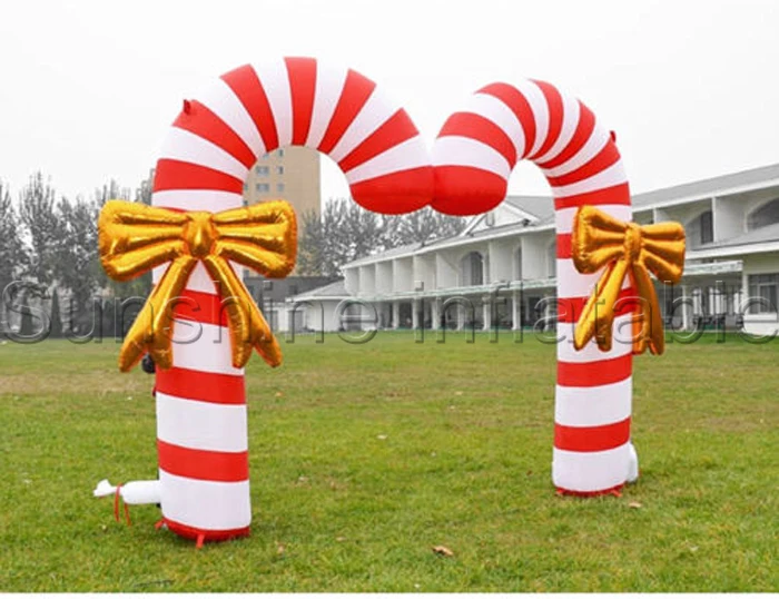 

High quality airblown christmas inflatable candy canes,christmas decoration 10'-16'