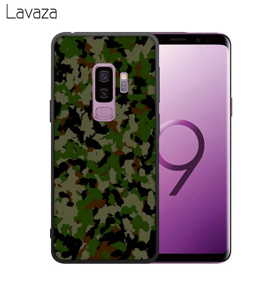 Мягкий чехол из ТПУ с камуфляжным узором Lavaza для Samsung Galaxy S8 S9 S10 Plus S10e A6 A8 A9 J6 2018