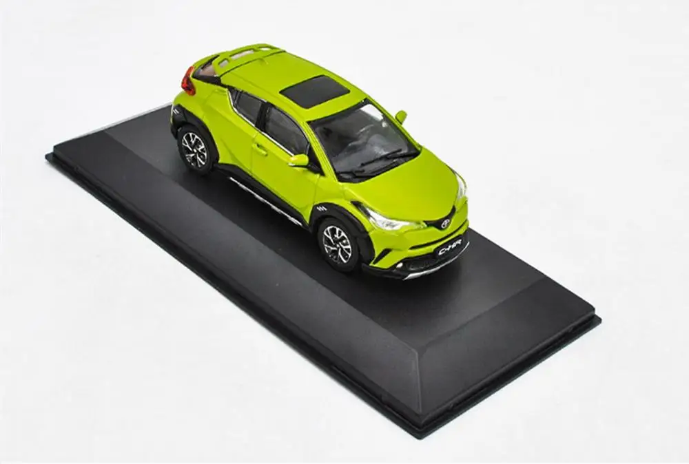 1/43 Toyota ЧР C-HR желтый литья под давлением модель автомобиля коллекция игрушек |