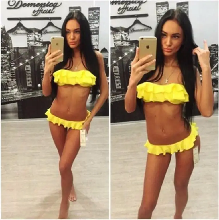 C1 Yellow Bikini Женский комплект бикини с пуш-ап, сексуальный плиссированный бикини с оборками, бразильский купальник с бретельками через шею, женский купальник с оборками и низкой талией - Цвет: C1 Yellow Bikini