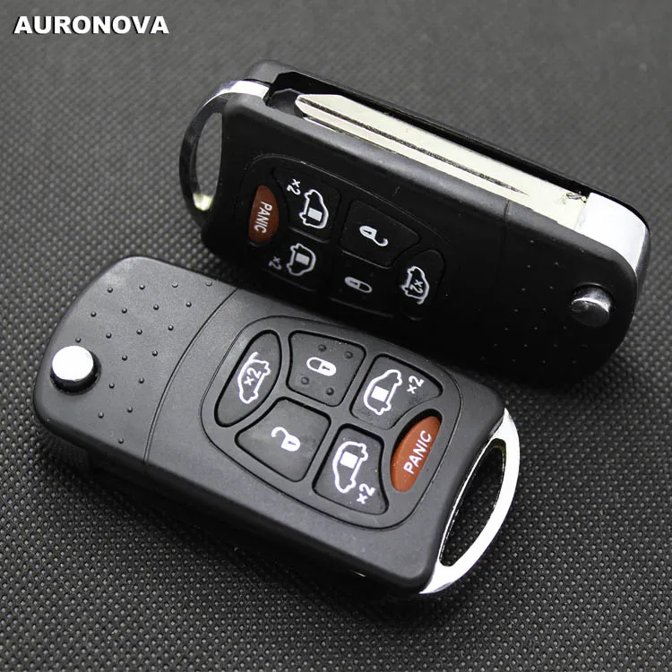 Auronnova новое обновление Складной Корпус ключа для Chrysler 300C Sebring Jeep Wrangler Компас 5 + 1