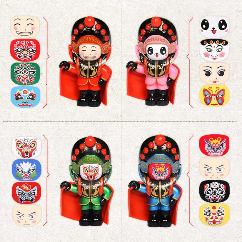 Горячая настольная декорация сичуанская опера кукла для смены лица набор