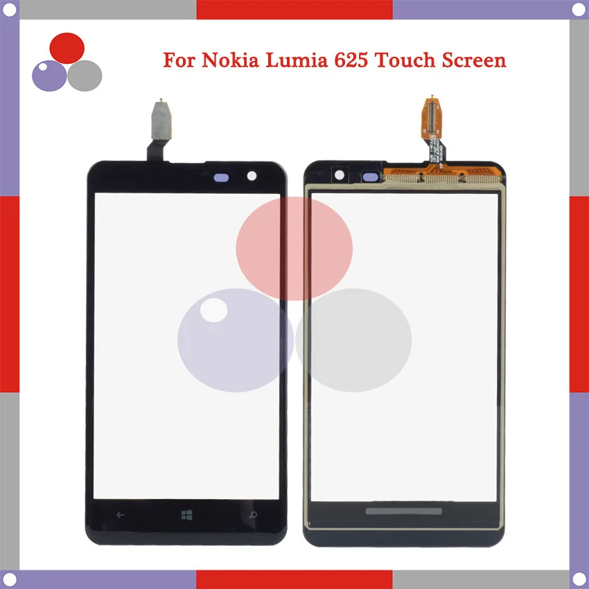 50 шт./лот высокое качество для Nokia Lumia 625 N625 сенсорный экран панель сенсор