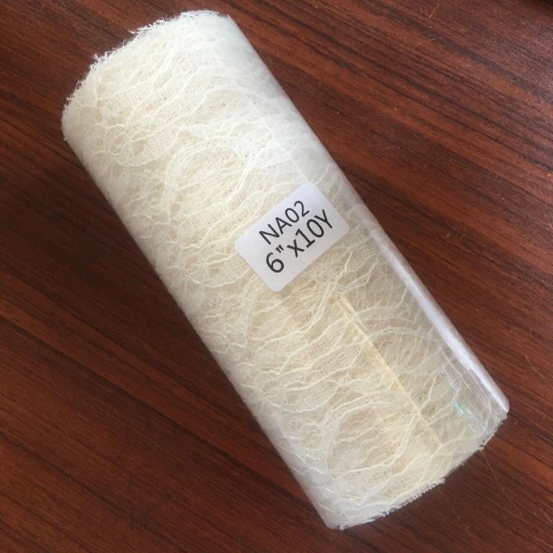 NA02-beige 26 цветов Свадебные Кружева Декор Двор сетчатая ткань вечерние стол стул створки лук бегун Цветочный Тюль в рулонах для свадьбы кружева Roll украшения - Цвет: NA02-beige