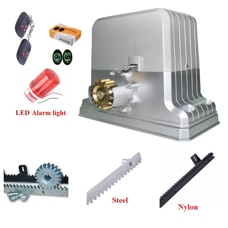 Раздвижные ворота оператора движущиеся вес 1800 кг домашняя Автоматизация 1 мотор +