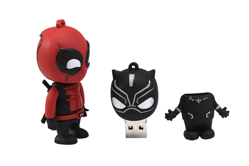 Флеш-диск USB 2,0 с героями мультфильмов, 64 ГБ, флешка супергероя, Халка, Дэдпула, 4 ГБ, 8 ГБ, 16 ГБ, 32 ГБ, карта памяти, диск, креативная игрушка, подарок Супермена