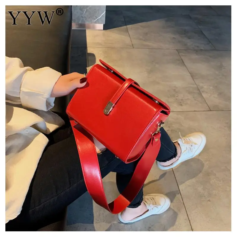 

White Pu Leather Crossbody Bag For Women 2019 Pochette Femme Box Bag Women'S Shoulder Bag Zipper Black Solid Messager Bag New