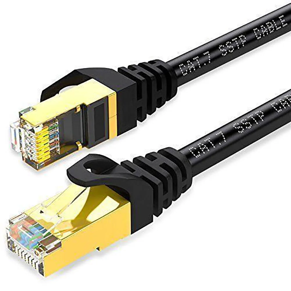 Кабель RJ45 Cat 7 U/FTP позолоченный экранированный сетевой Соединительный кабель Ethernet