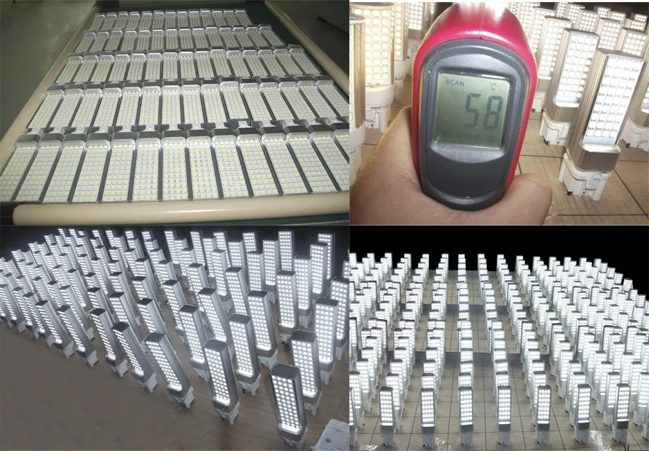 

free shipping 10pcs/lot 12W E27 LED PL light 60 leds SMD2835 led PLC lamp G23 G24 LED PL bulb AC85-265V