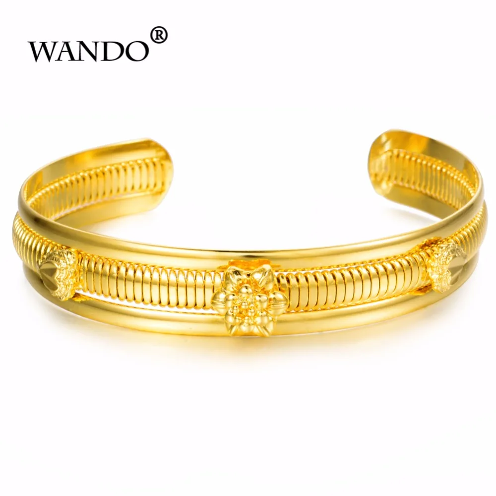 WANDO African Jewelry Golden Dubai Bracelet Thread Ethiopian b50 | Украшения и аксессуары