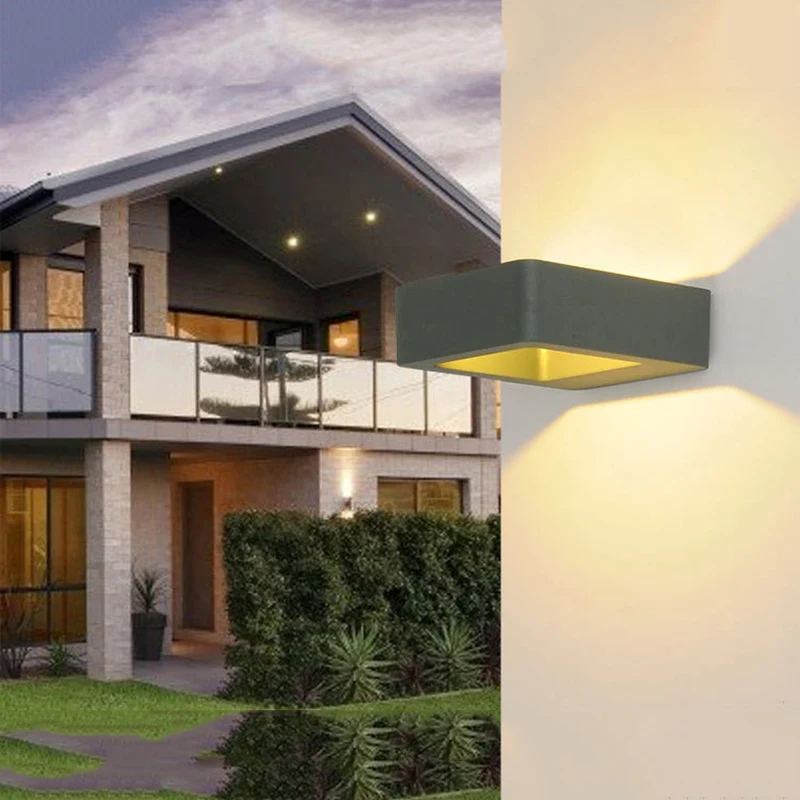 TAMPROAD вверх вниз 8 Вт LED освещение Настенные светильники IP65 водонепроницаемые