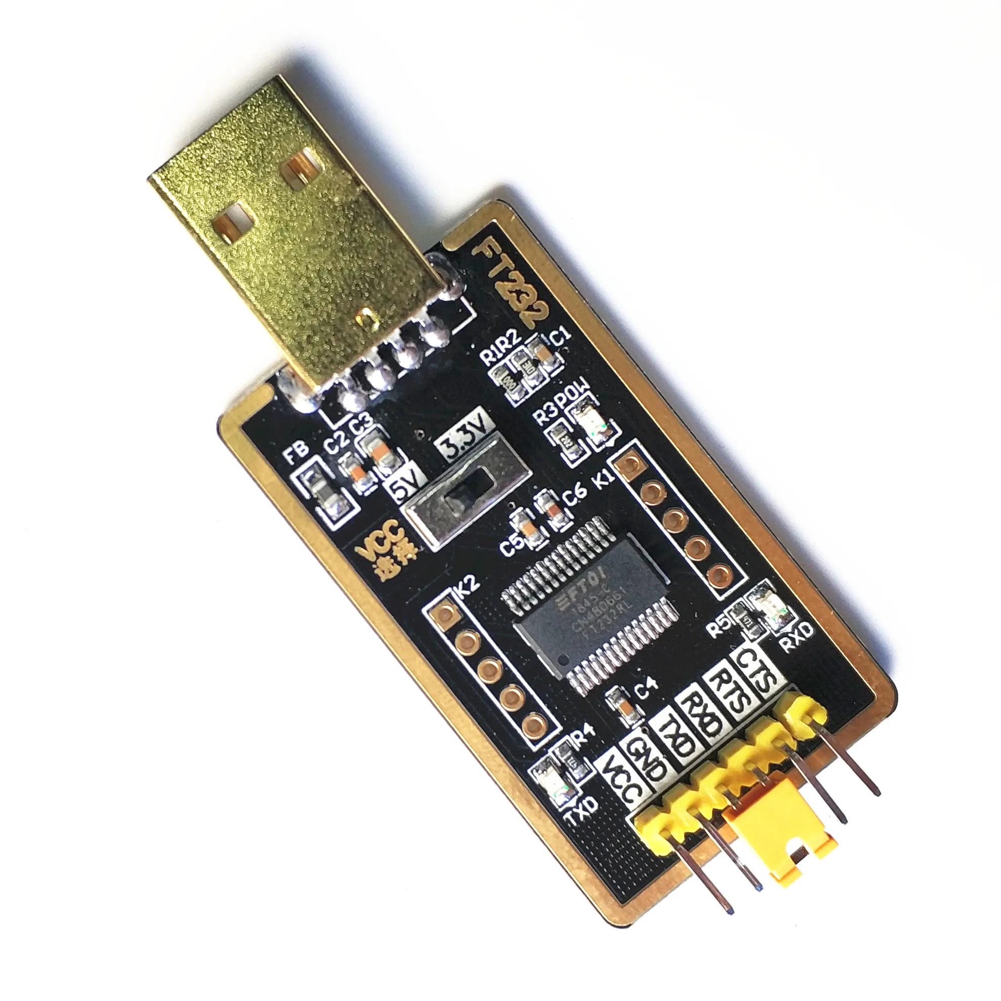 Local tyrants gold FT232 upgrade small plate USB to TTL serial FT232R FT232RL flash|Интегральные схемы| |