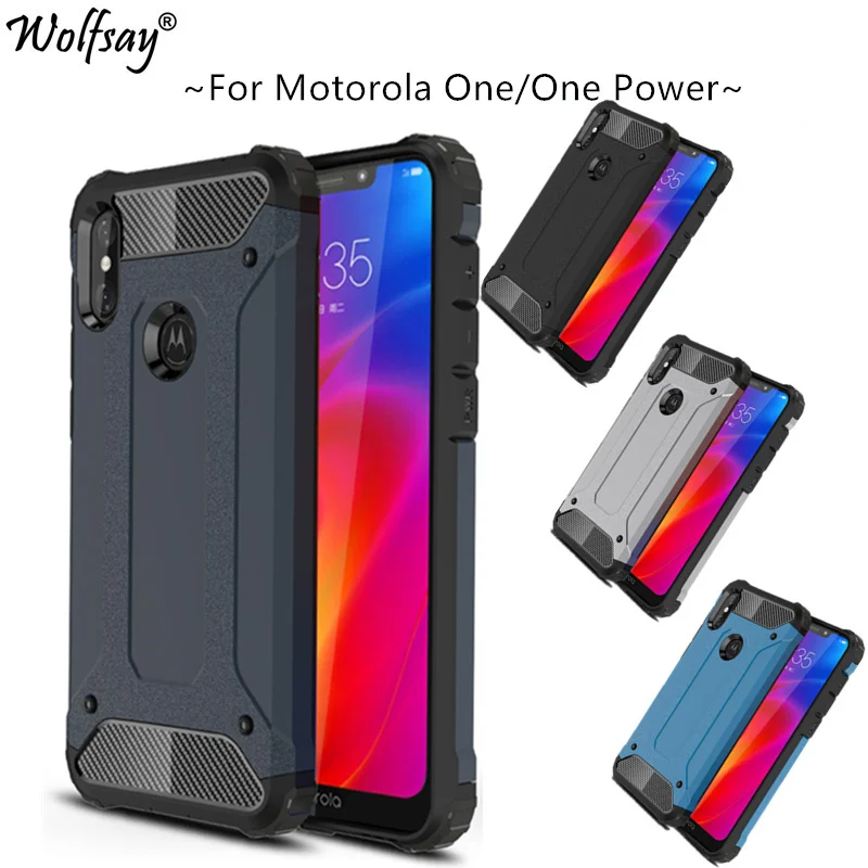 Чехол для Motorola Moto One Power чехол 6 2 дюйма из ТПУ и поликарбоната противоударный