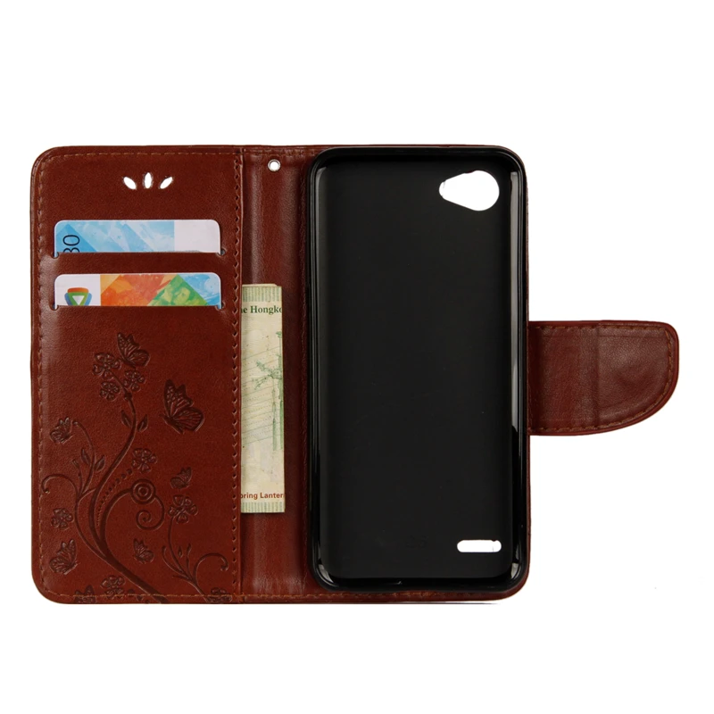 Coque модные флип чехол для LG Q6 Q6a M700N M700A искусственная кожа + силикон бумажник