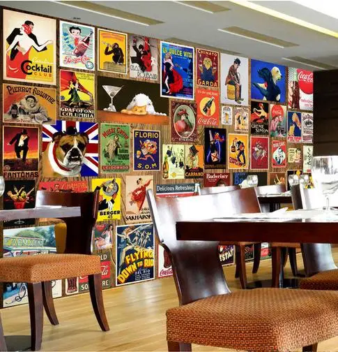 Пользовательские фото обои 3d настенные фрески Европа и США винный бар KTV