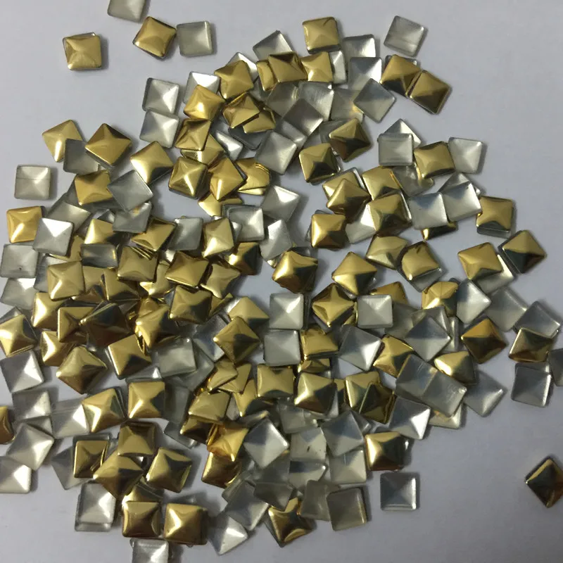 4*4 мм золотой горячий фиксация Nailheads панель прессования Пирамида Rhinestuds
