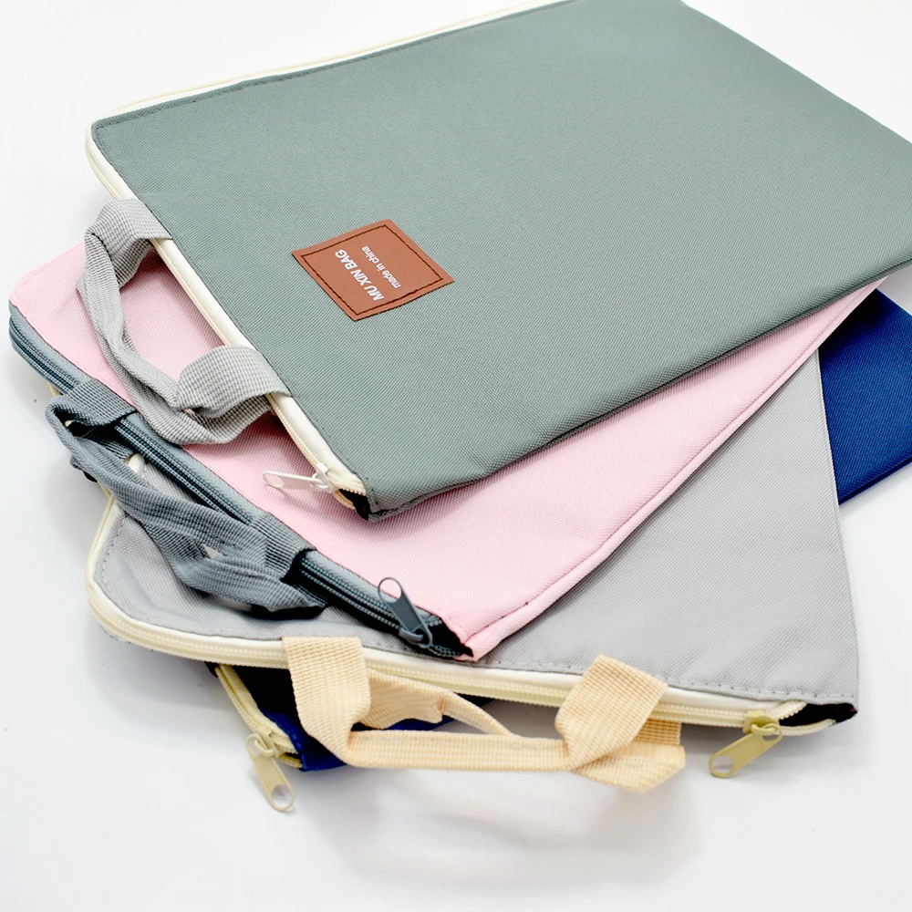 Простая однотонная Сумка для документов А4 большой емкости деловой портфель