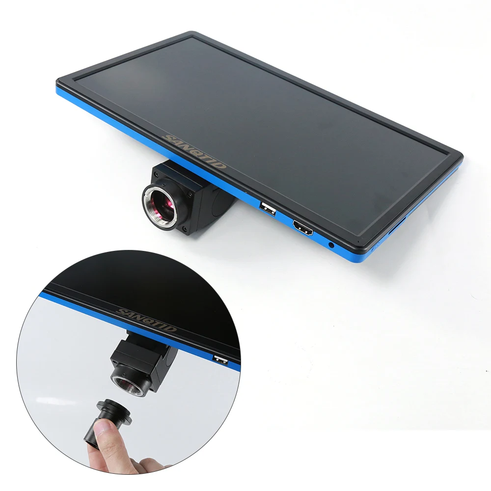 Lcd непрерывный зум Тринокулярный Стерео микроскоп HD VGA камера большой верстак телефон ремонт паяльные инструменты 0003-B