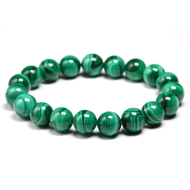 AAAAA Natural Malachite Bracelet Women Jewelry Natural Stone Stretch Couple Bracelet For Men Malachite Gem Beads Bracelets 2017 fen natural chrysocolla malachite stone beads bracelets for women round beads bracelet jewelry with pendant vintage jewelry