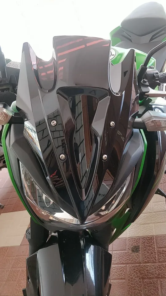 Ветровой экран на лобовое стекло мотоцикла для 2013 2017 Kawasaki Z250 Z300 Z 250 300 черный