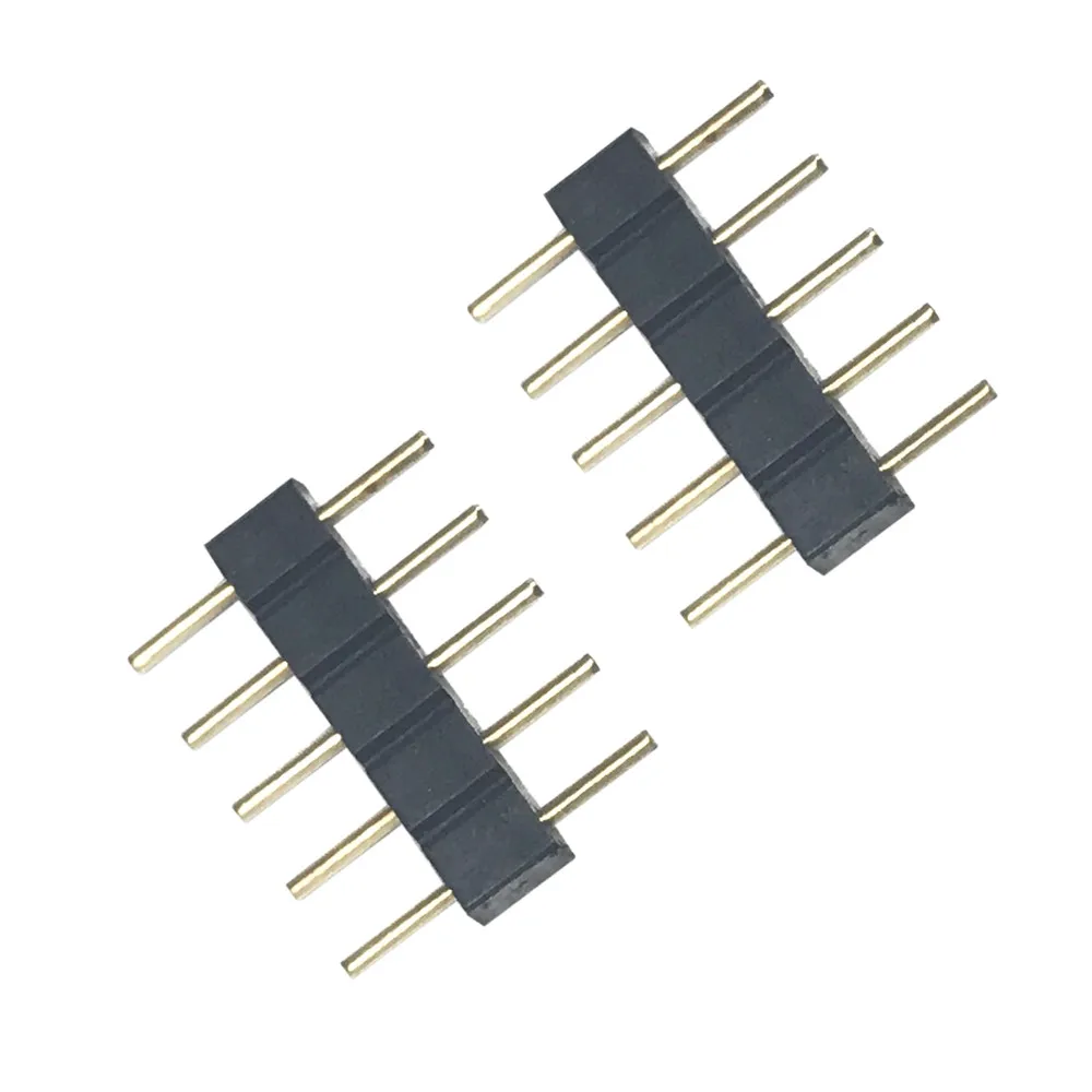 BEILAI 10 шт. 5pin коннектор RGBW 5-контактный мужской тип двойной для RGBWW LED разъем |