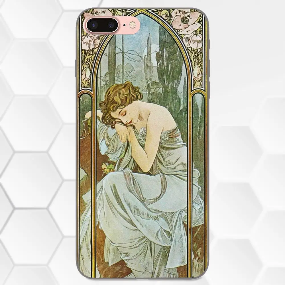 Для Huawei Honor 5A 6A 6C 7A 7C 7X 8A 8C 8X 9 10 P8 P9 P10 P20 P30 Mini Lite Plus высокое качество Alfons Mucha