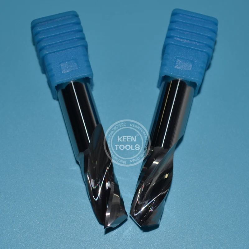 安い EM1225mmタングステン超硬oneフルートスパイラルドリルビット/cnc彫刻ツール/アクリルpvc切断