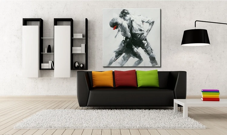 Без рамки Прямая поставка украшение для дома мужчина и женщина танцор