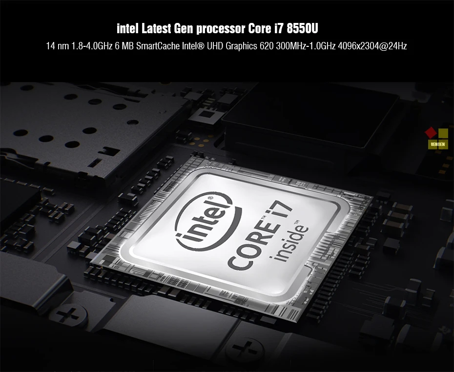8-го поколения безвентиляторный мини ПК Intel Core i7 8550U 4K HTPC четырехъядерный 8 МБ кэш микро компьютер win10 Linux 2* DDR4 M.2 SSD Настольный неттоп