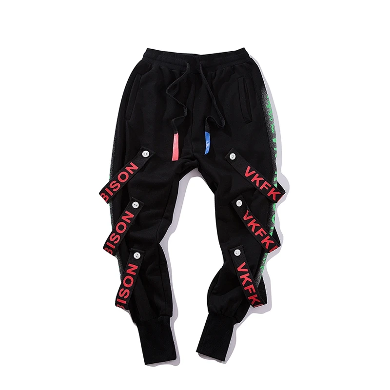 UNCLEDONJM многоленточные брюки с резинками на щиколотках спортивные штаны jogger