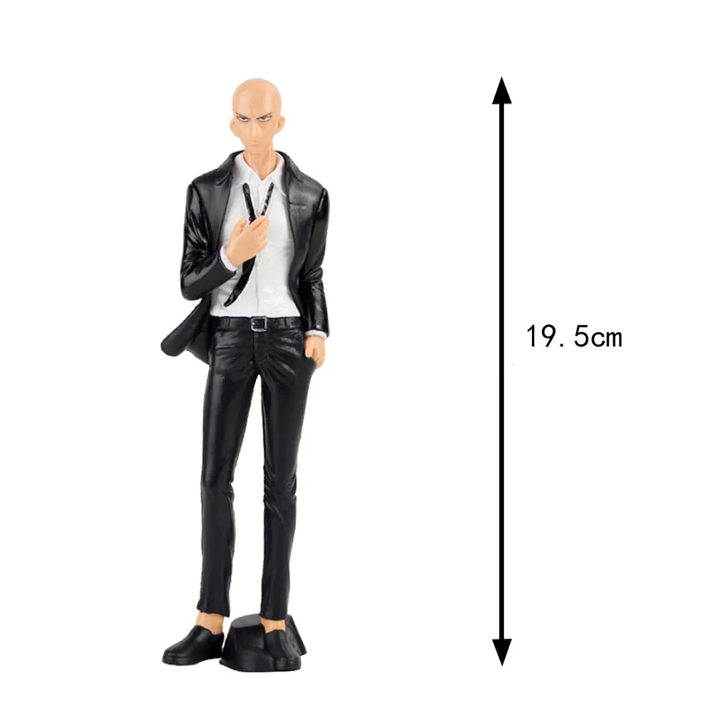 19.5cm opp bag 10 см/24 см аниме One Punch Man Saitama Sensei DXF Hero ПВХ фигурка Коллекционная модель игрушка подарок для детей - Цвет: 19.5cm opp bag