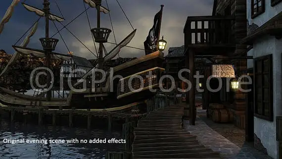 Виниловый фон для детской фотосъемки с изображением ночного неба пиратского