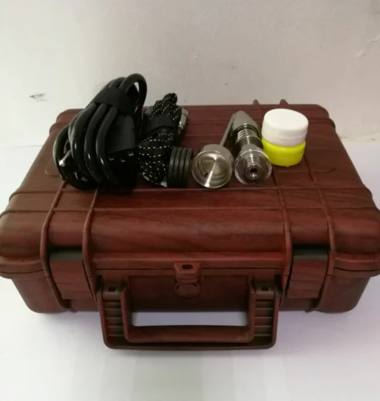 Цветные узоры электрические dab nail TC PID box Dabber Dab rig Enail титановые Ti carb крышки для